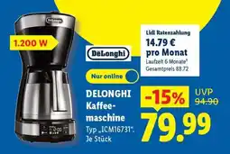 Lidl DELONGHI Kaffeemaschine Angebot