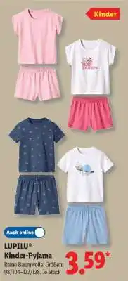 Lidl LUPILU Kinder-Pyjama Angebot