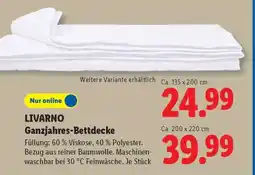 Lidl LIVARNO Ganzjahres-Bettdecke Angebot