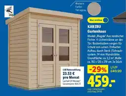 Lidl Karibu Gartenhaus Angebot