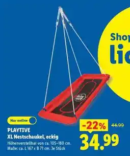 Lidl PLAYTIVE XL Nestschaukel, eckig Angebot