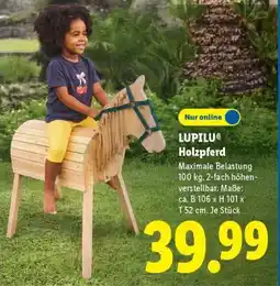 Lidl Lupilu Holzpferd Angebot