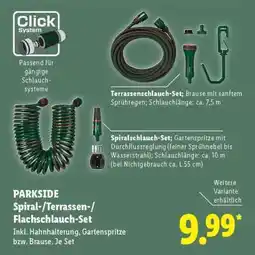 Lidl PARKSIDE Spiral-/Terrassen-/Flachschlauch-Set Angebot