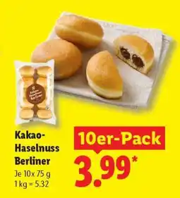 Lidl Kakao-Haselnuss Berliner Angebot