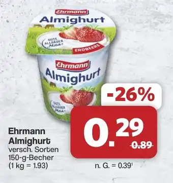Famila Nord West Ehrmann Almighurt Angebot