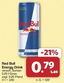 Famila Nord West Red Bull Energy Drink Angebot