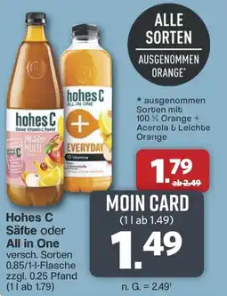 Famila Nord West Hohes C Säfte oder All in One Angebot