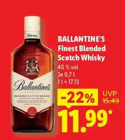 Lidl Ballantine’s Finest Blended Scotch Whisky Angebot