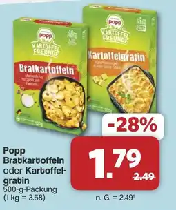 Famila Nord West Popp Bratkartoffeln oder Kartoffelgratin Angebot