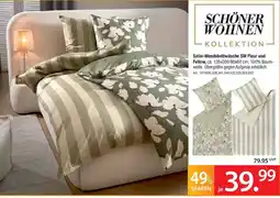 Zurbrüggen SCHÖNER WOHNEN Satin-Wendebettwäsche SW Fleur und Fellow Angebot