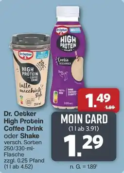 Famila Nord West Dr. Oetker High Protein Coffee Drink oder Shake Angebot