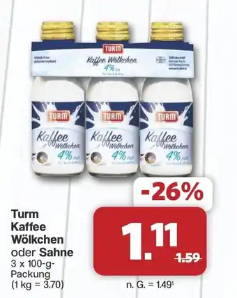 Famila Nord West Turm Kaffee Wölkchen oder Sahne Angebot