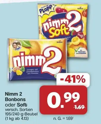 Famila Nord West Nimm 2 Bonbons oder Soft Angebot