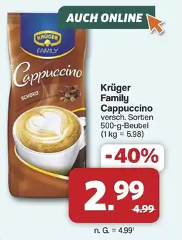 Famila Nord West Krüger Family Cappuccino Angebot