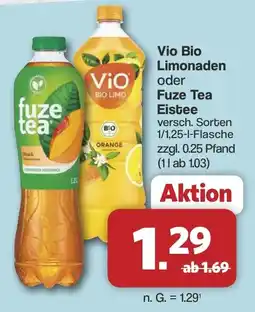 Famila Nord West Vio Bio Limonaden oder Fuze Tea Eistee Angebot