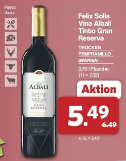 Famila Nord West Felix Solis Vina Albali Tinto Gran Reserva Angebot
