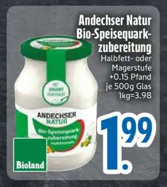 Edeka Andechser Natur Bio-Speisequarkzubereitung Angebot
