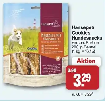 Famila Nord West Hansepet Cookies Hundesnacks Angebot