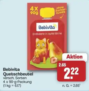 Famila Nord West Bebivita Quetschbeutel Angebot