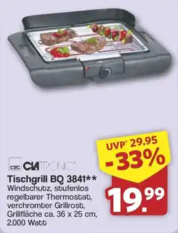 Famila Nord West CLATRONIC Tischgrill BQ 3841 Angebot
