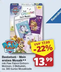 Famila Nord West PAW PATROL Bastelset - Mein erstes Mosaik Angebot