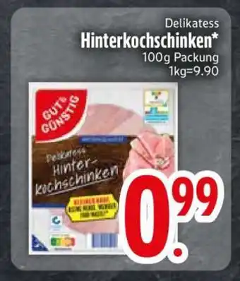 Edeka Delikatess Hinterkochschinken Angebot