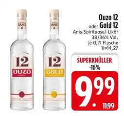 Edeka OUZO 12 oder GOLD 12 Angebot