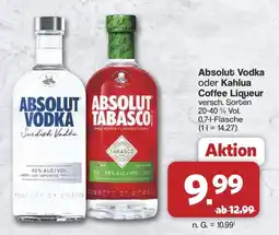 Famila Nord West Absolut Vodka oder Kahlua Coffee Liqueur Angebot