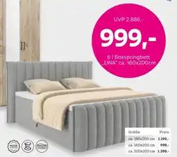 Mömax Boxspringbett LINA" Angebot