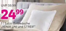 Mömax Satin-Bettwäsche „XENIA UNI und STREIF" Angebot