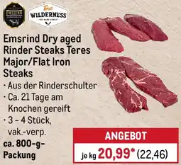 METRO Emsrind Dry aged Rinder Steaks Teres Major/Flat Iron Steaks Angebot