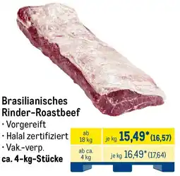 METRO Brasilianisches Rinder-Roastbeef Angebot