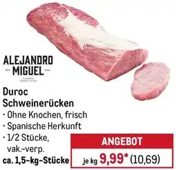 METRO ALEJANDRO MIGUEL Duroc Schweinerücken Angebot