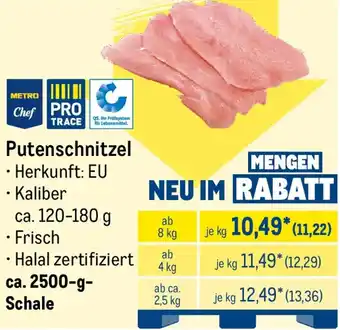 METRO METRO Chef Putenschnitzel Angebot