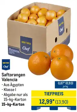 METRO METRO Chef Saftorangen Valencia Angebot