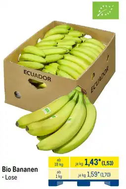 METRO Bio Bananen Angebot