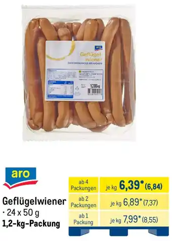 METRO aro Geflügelwiener Angebot
