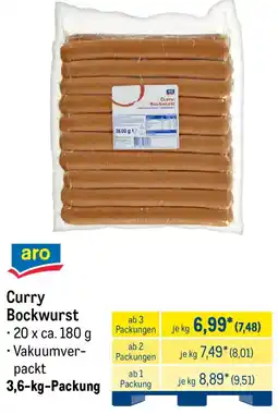 METRO aro Curry Bockwurst Angebot
