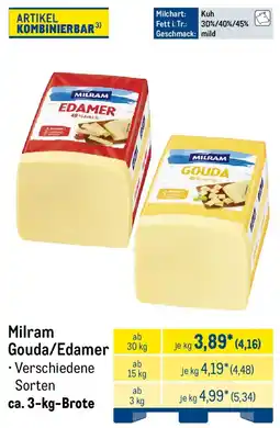 METRO Milram Gouda/Edamer Angebot
