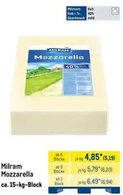 METRO Milram Mozzarella Angebot