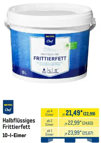 METRO METRO Chef Halbflüssiges Frittierfett Angebot