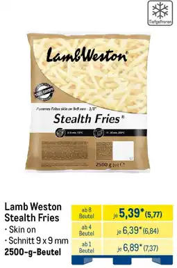 METRO Lamb Weston Stealth Fries Angebot