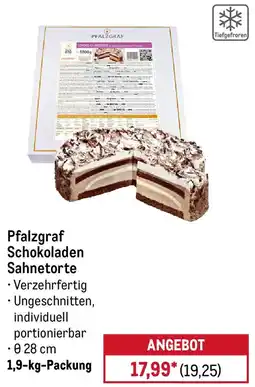 METRO Pfalzgraf Schokoladen Sahnetorte Angebot