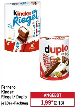 METRO Ferrero Kinder Riegel / Duplo Angebot