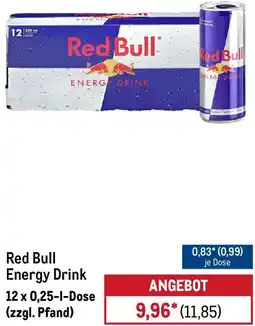 METRO Red Bull Energy Drink Angebot