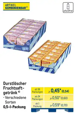METRO Durstlöscher Fruchtsaftgetränk Angebot