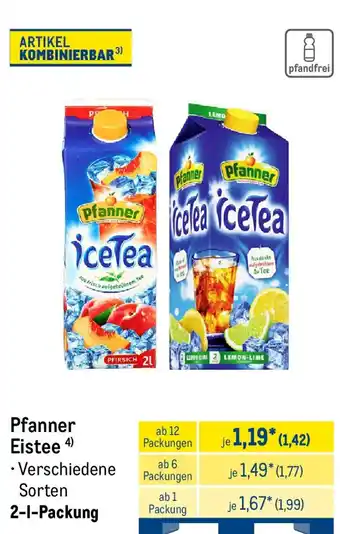 METRO Pfanner Eistee Angebot