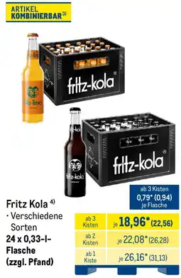 METRO Fritz Kola Angebot