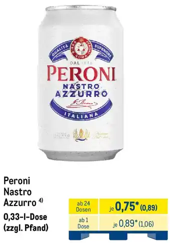 METRO Peroni Nastro Azzurro Angebot