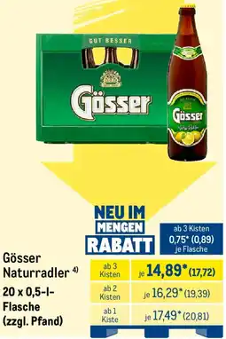 METRO Gösser Naturradler Angebot